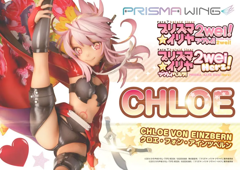 Fate/kaleid liner Prisma Illya Prisma Wing PVC Kip 1/7 Chloe von Einzbern 20 cm fotografija proizvoda