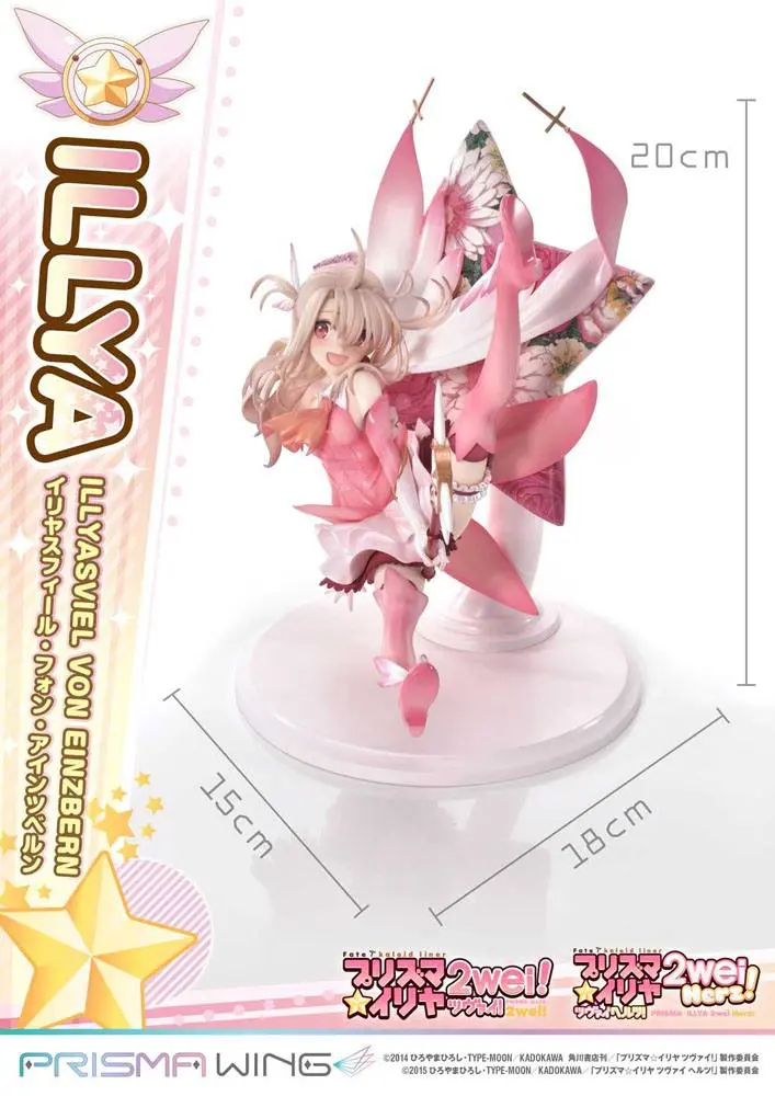 Fate Prisma Wing PVC Kip 1/7 Illyasviel von Einzbern Bonus Version 20 cm fotografija proizvoda