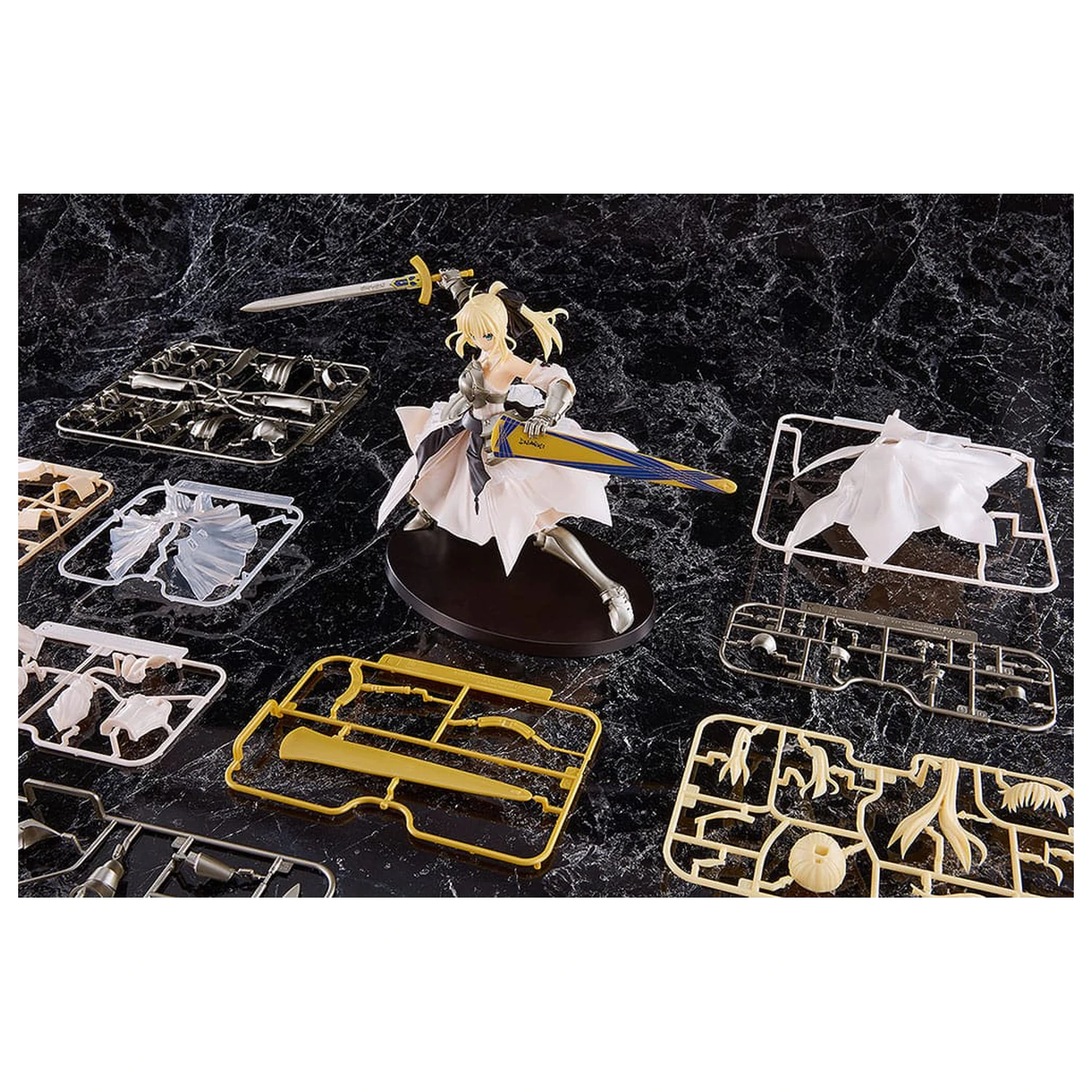 Fate/Stay Night Plamatea komplet plastični model Reincarnation Saber Lily Distant Avalon 20 cm fotografija proizvoda