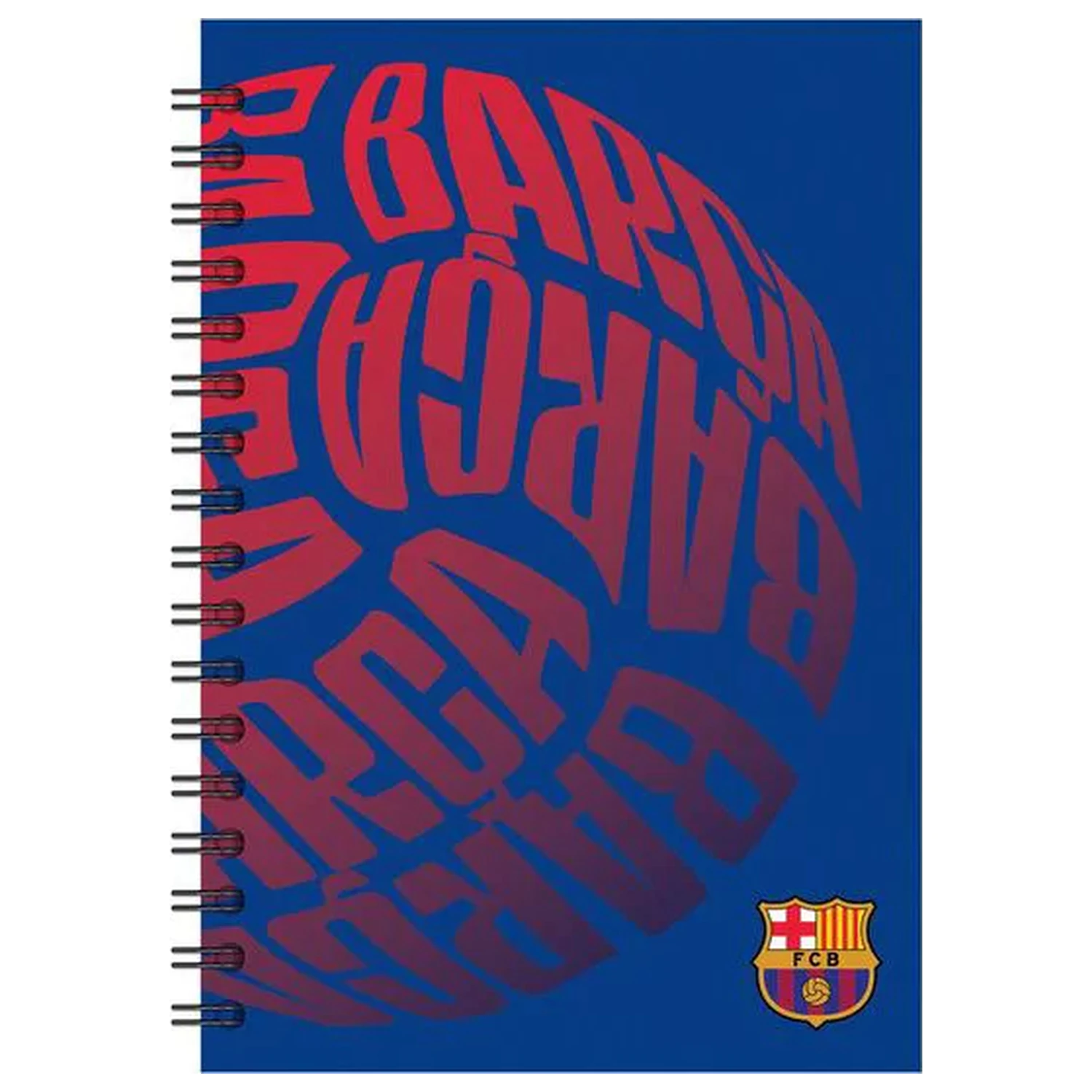 FC Barcelona Ball B/5 Lined Spiral Bilježnica sa 70 listova fotografija proizvoda