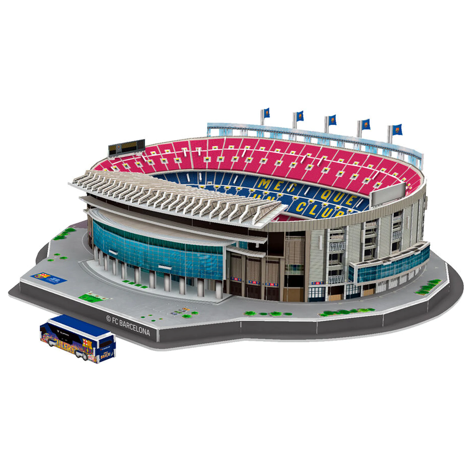 FC Barcelona Camp Nou Stadium 3D slagalica 98 komada fotografija proizvoda