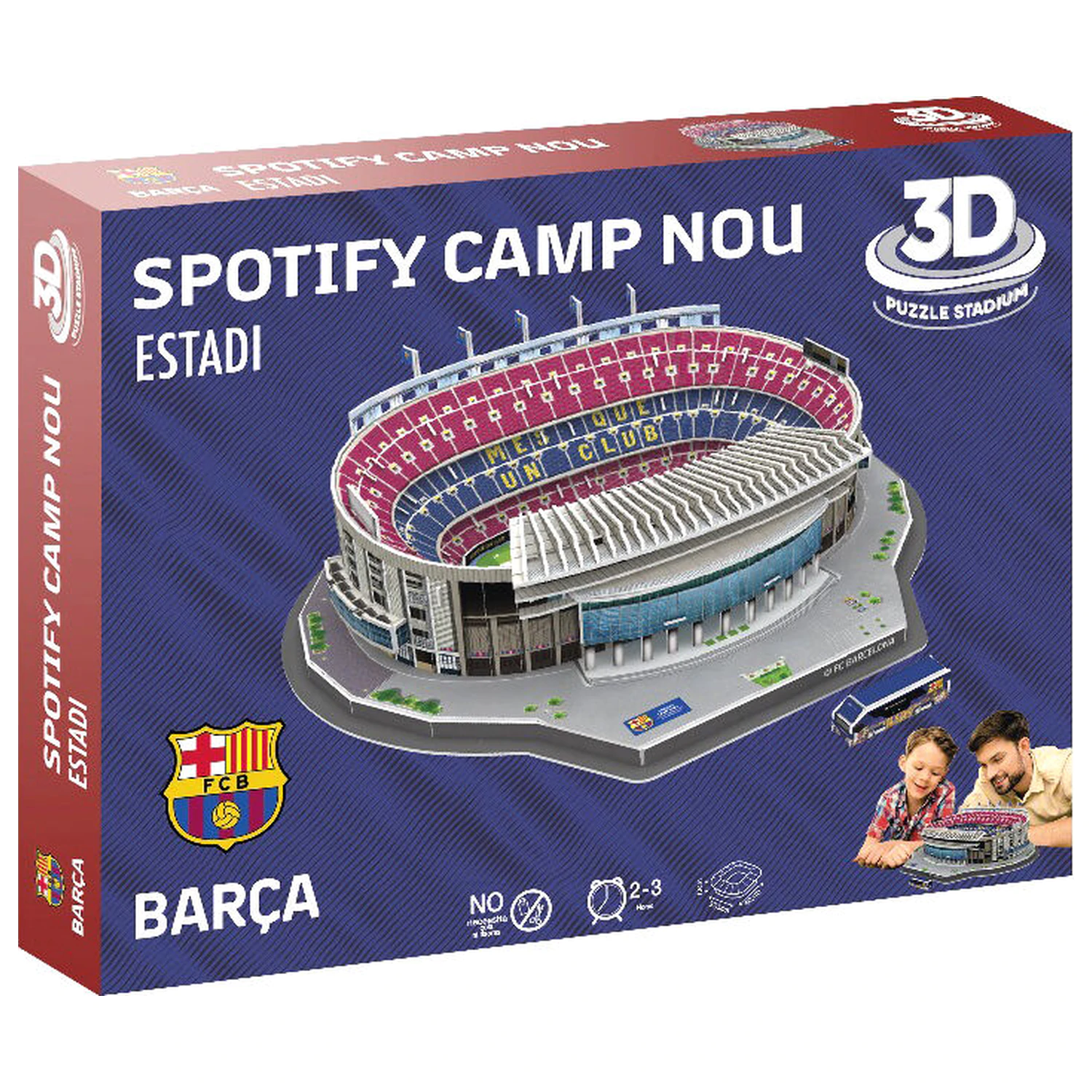 FC Barcelona Camp Nou Stadium 3D slagalica 98 komada fotografija proizvoda