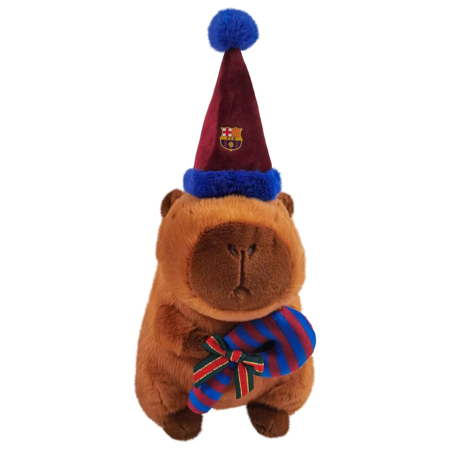 FC Barcelona capibara teddy santa hat 35 cm fotografija proizvoda