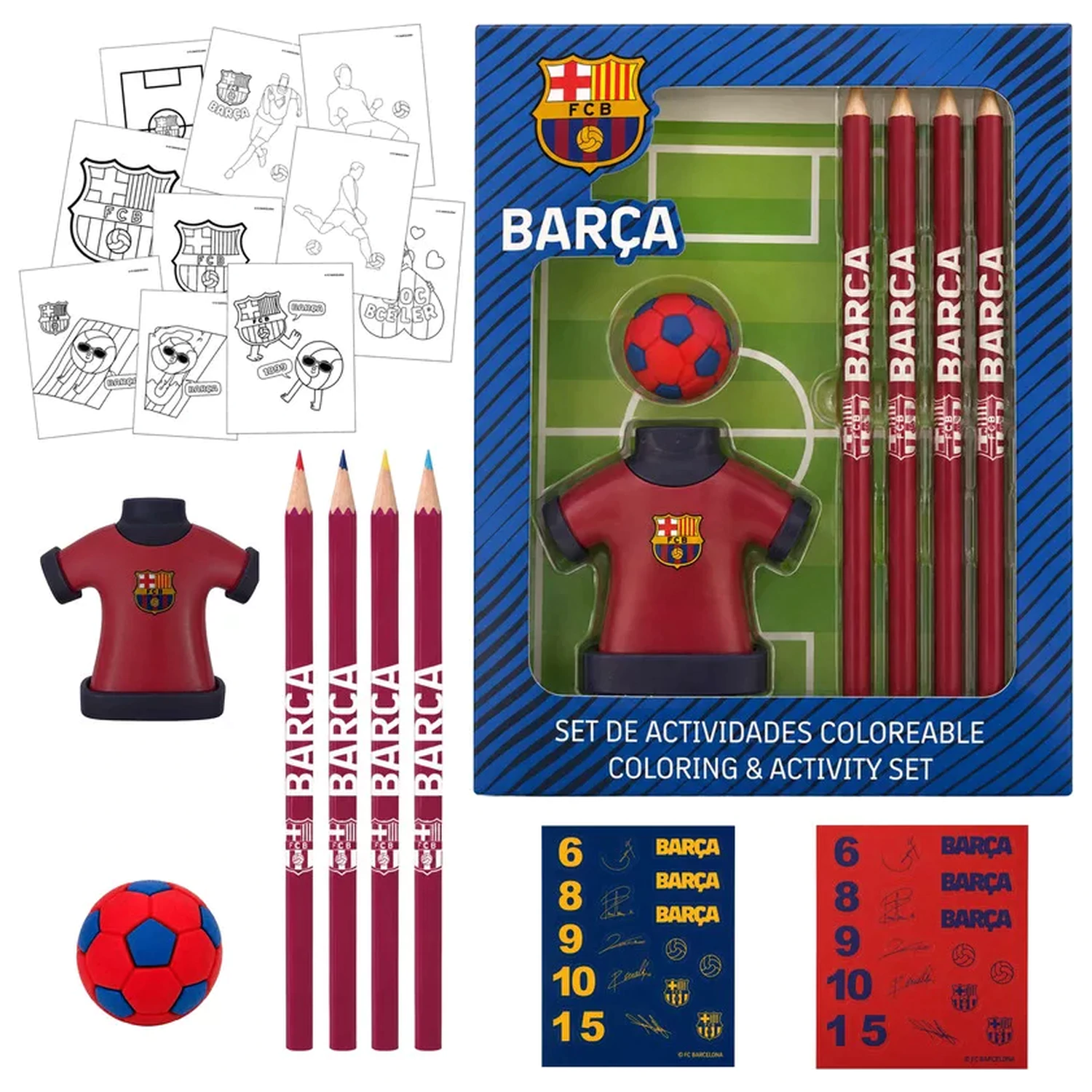 FC Barcelona Jersey set pisaćeg pribora fotografija proizvoda
