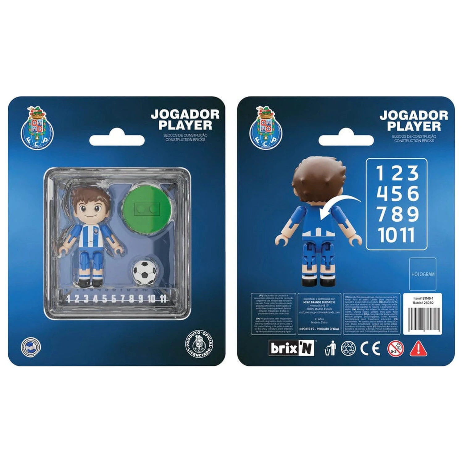 FC Porto figurica igrača 4 cm fotografija proizvoda