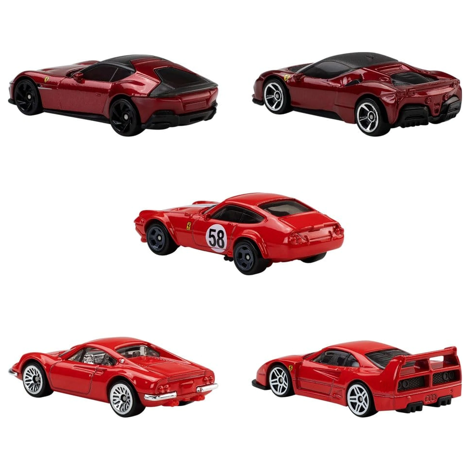 Ferrari Hot Wheels Lijevano vozilo 5 komada 1/64 fotografija proizvoda