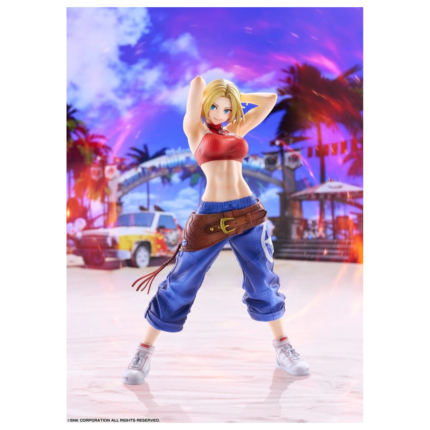 Fighting Girls Collection The King of Fighters XV PVC figura 1/7 Blue Mary AmiAmi Limited Edition 26 cm fotografija proizvoda