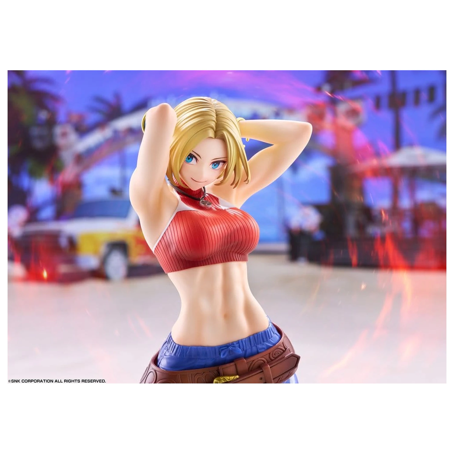 Fighting Girls Collection The King of Fighters XV PVC figura 1/7 Blue Mary AmiAmi Limited Edition 26 cm fotografija proizvoda