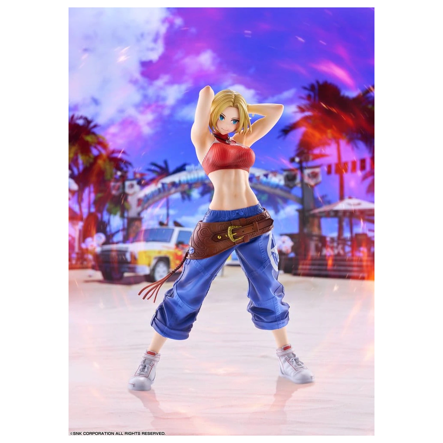 Fighting Girls Collection The King of Fighters XV PVC figura 1/7 Blue Mary AmiAmi Limited Edition 26 cm fotografija proizvoda