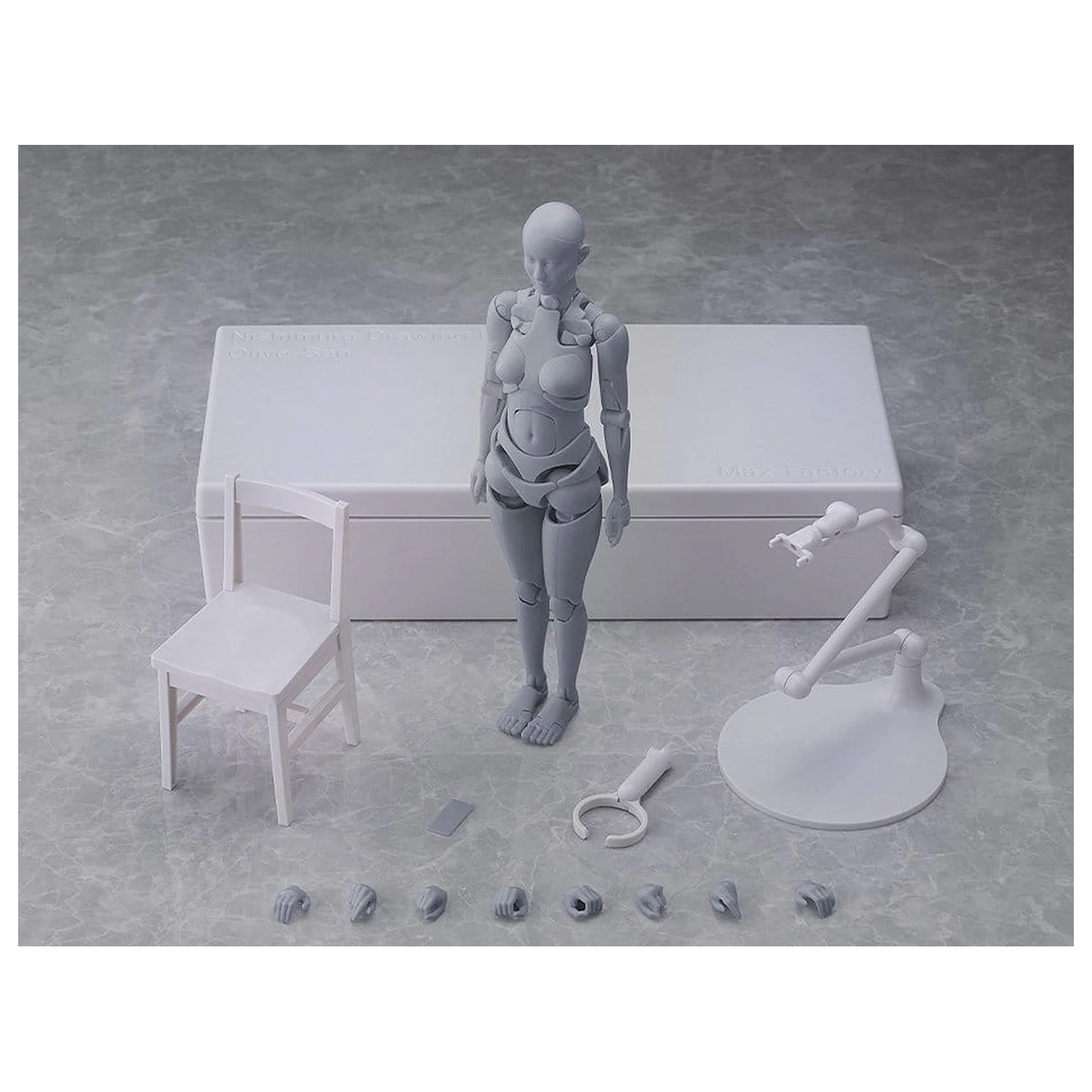 Figma akcijska figura Nishimura Style Drawing Doll Olive Gray 21 cm fotografija proizvoda
