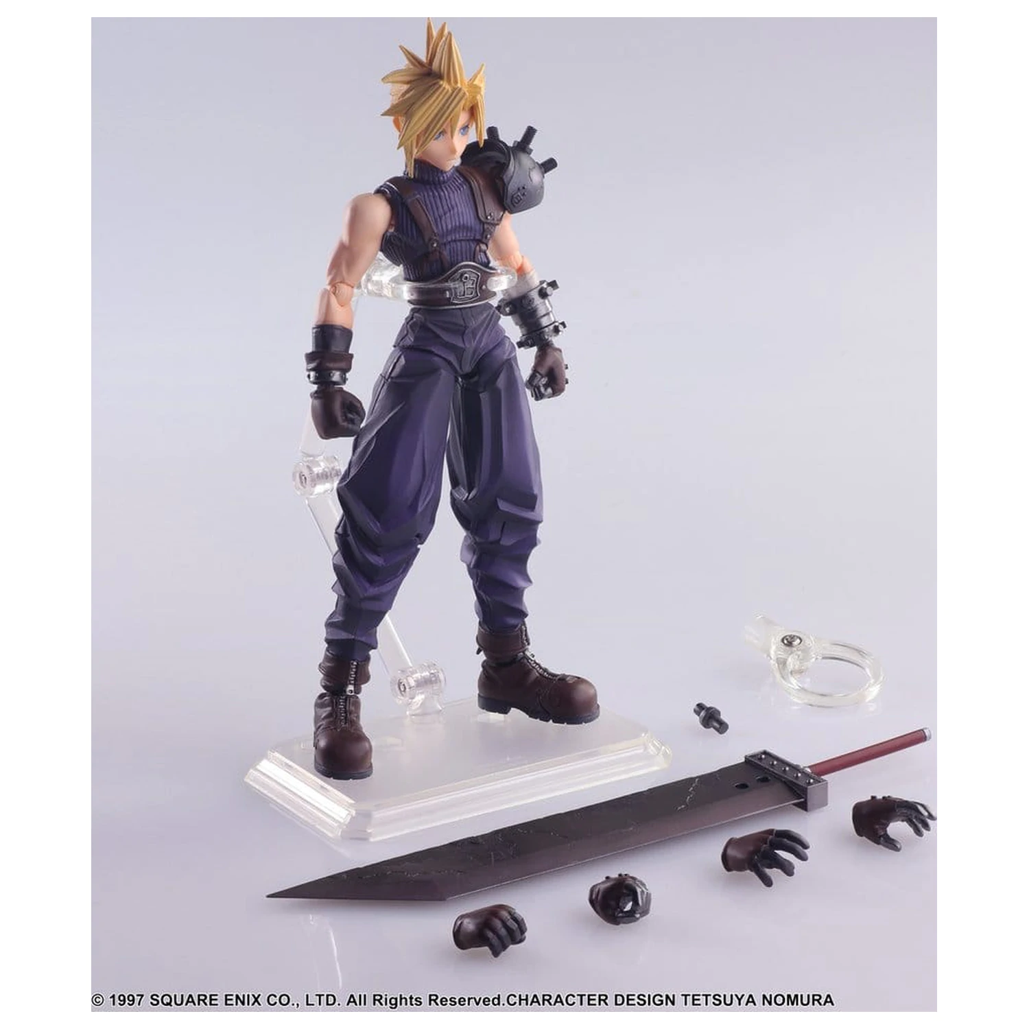 Final Fantasy VII Bring Arts Akcijska figura Cloud Strife Digital Plus Edition 15 cm fotografija proizvoda