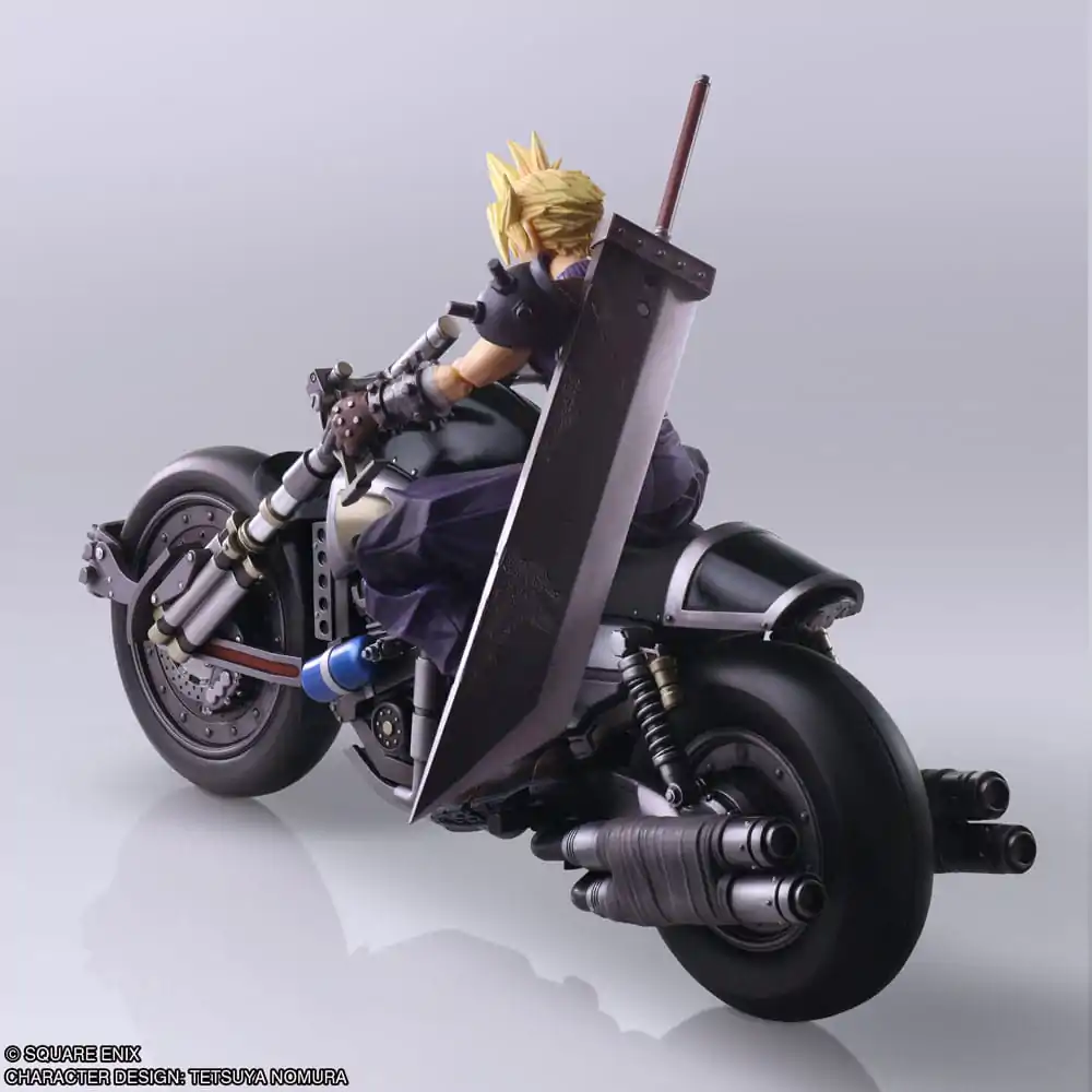 Final Fantasy VII Bring Arts akcijska figura i vozilo Cloud Strife & Hardy-Daytona 15 cm fotografija proizvoda