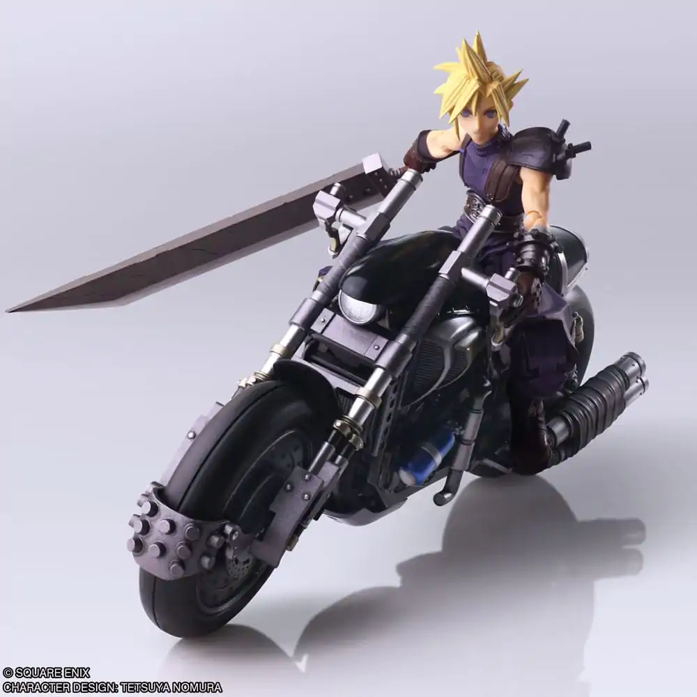 Final Fantasy VII Bring Arts akcijska figura i vozilo Cloud Strife & Hardy-Daytona 15 cm fotografija proizvoda