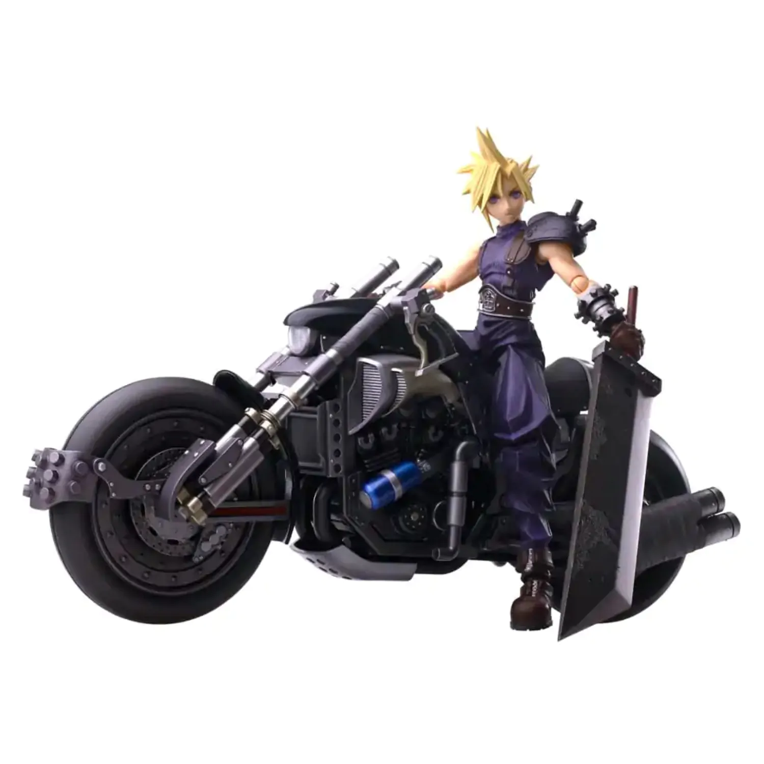 Final Fantasy VII Bring Arts akcijska figura i vozilo Cloud Strife & Hardy-Daytona 15 cm fotografija proizvoda