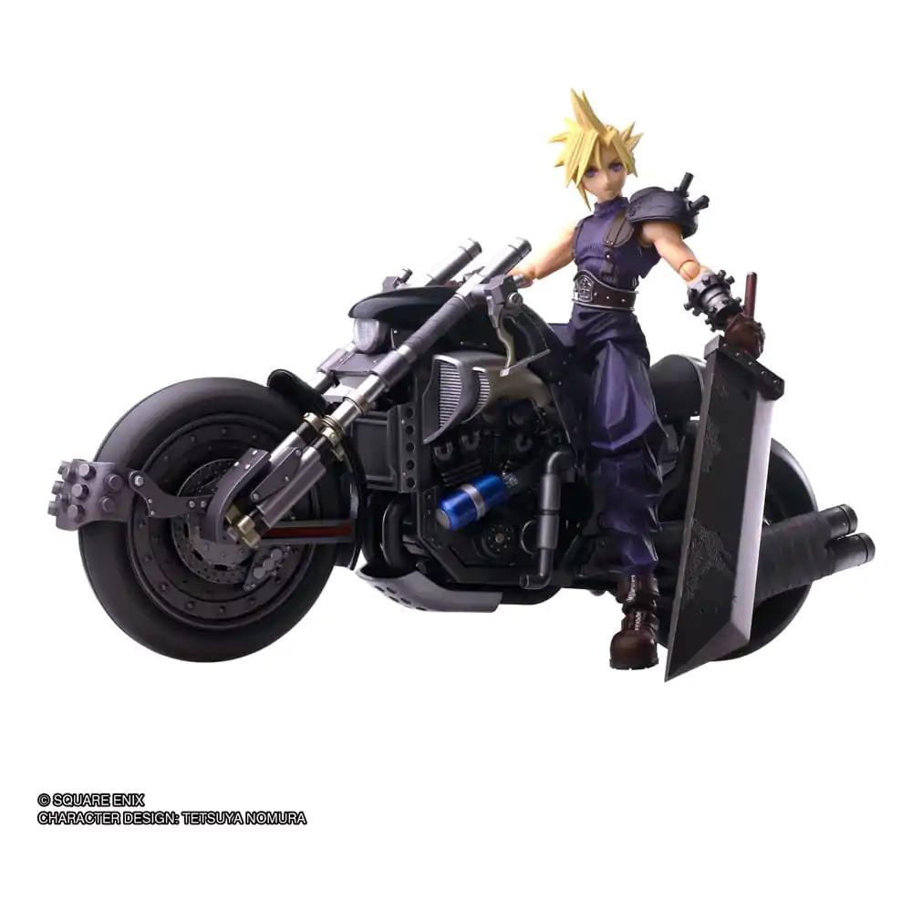 Final Fantasy VII Bring Arts akcijska figura i vozilo Cloud Strife & Hardy-Daytona 15 cm fotografija proizvoda