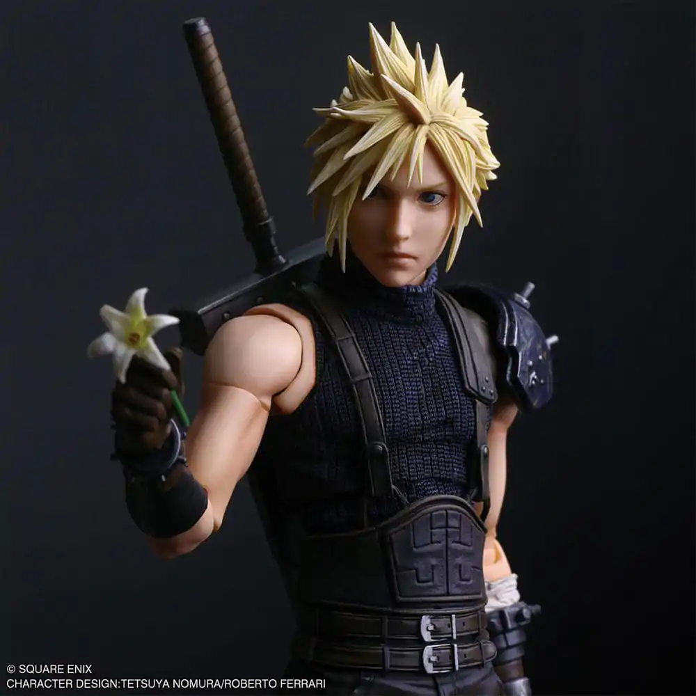 Final Fantasy VII Rebirth Play Arts Shin akcijska figura Cloud Strife 27 cm fotografija proizvoda