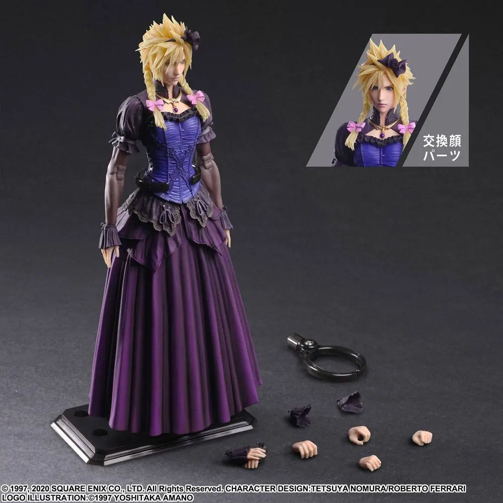 Final Fantasy VII Remake Play Arts Kai akcijska figura Cloud Strife Dress Ver. 28 cm fotografija proizvoda