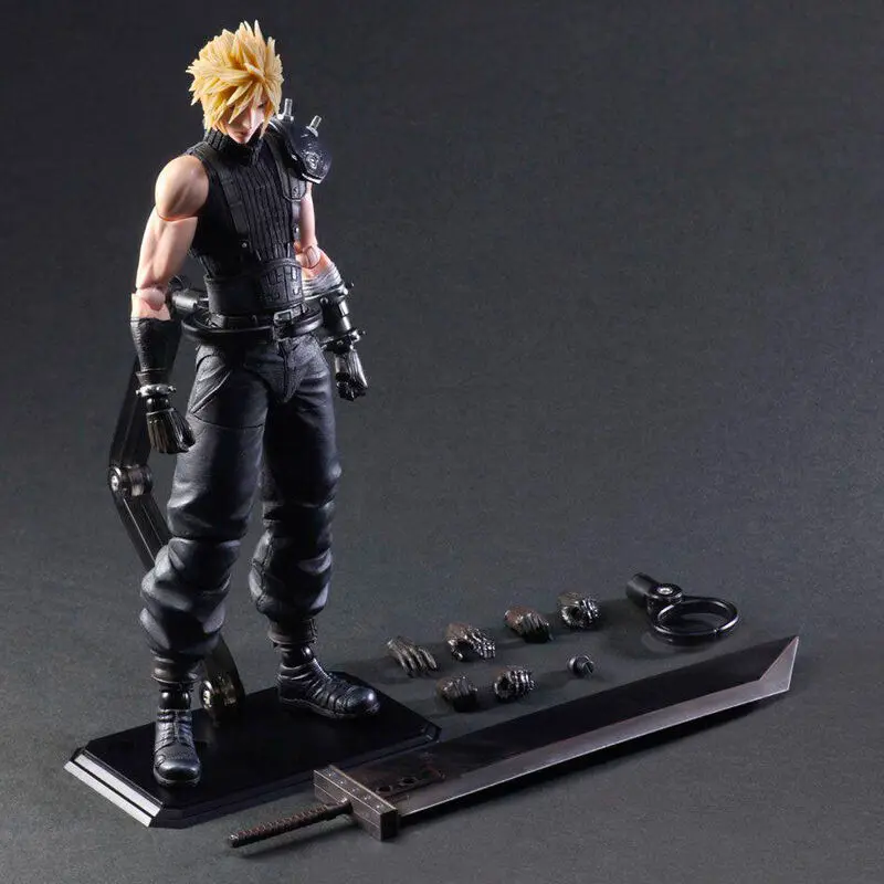 Final Fantasy VII Remake Play Arts Kai akcijska figura Cloud Strife Ver. 2 27 cm fotografija proizvoda