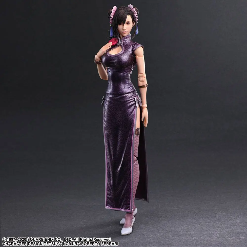 Final Fantasy VII Remake Play Arts Kai akcijska figura Tifa Lockhart Sporty Dress Ver. 25 cm fotografija proizvoda