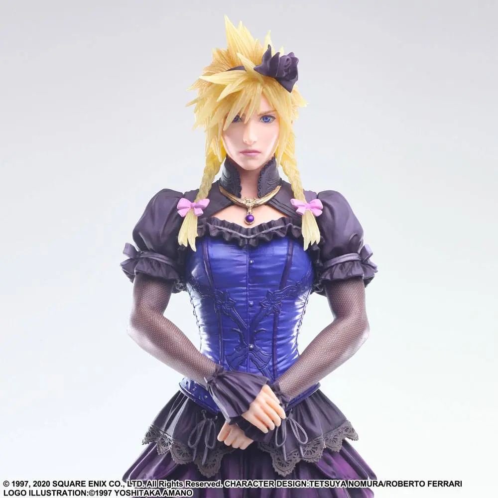 Final Fantasy VII Remake Static Arts Gallery Kip Cloud Strife Dress Ver. 28 cm fotografija proizvoda