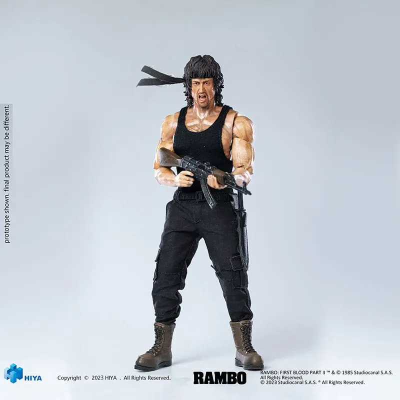 First Blood II Exquisite Super Series Akcijska figura 1/12 First Blood II John Rambo 16 cm fotografija proizvoda