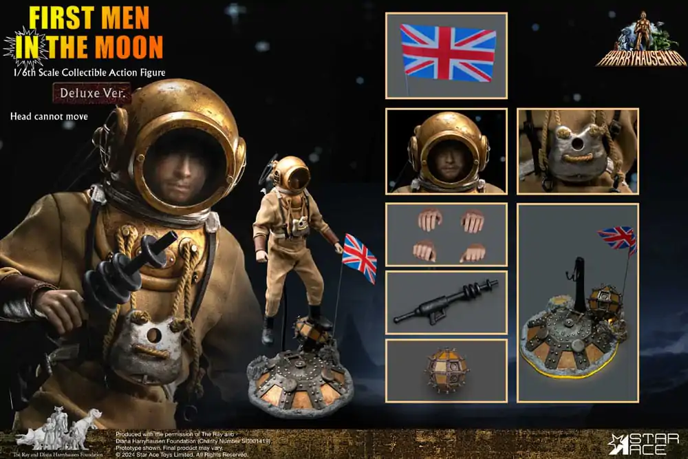 First Men in the Moon akcijska figura 1/6 First Men in the Moon (1964) Deluxe Ver. 30 cm fotografija proizvoda