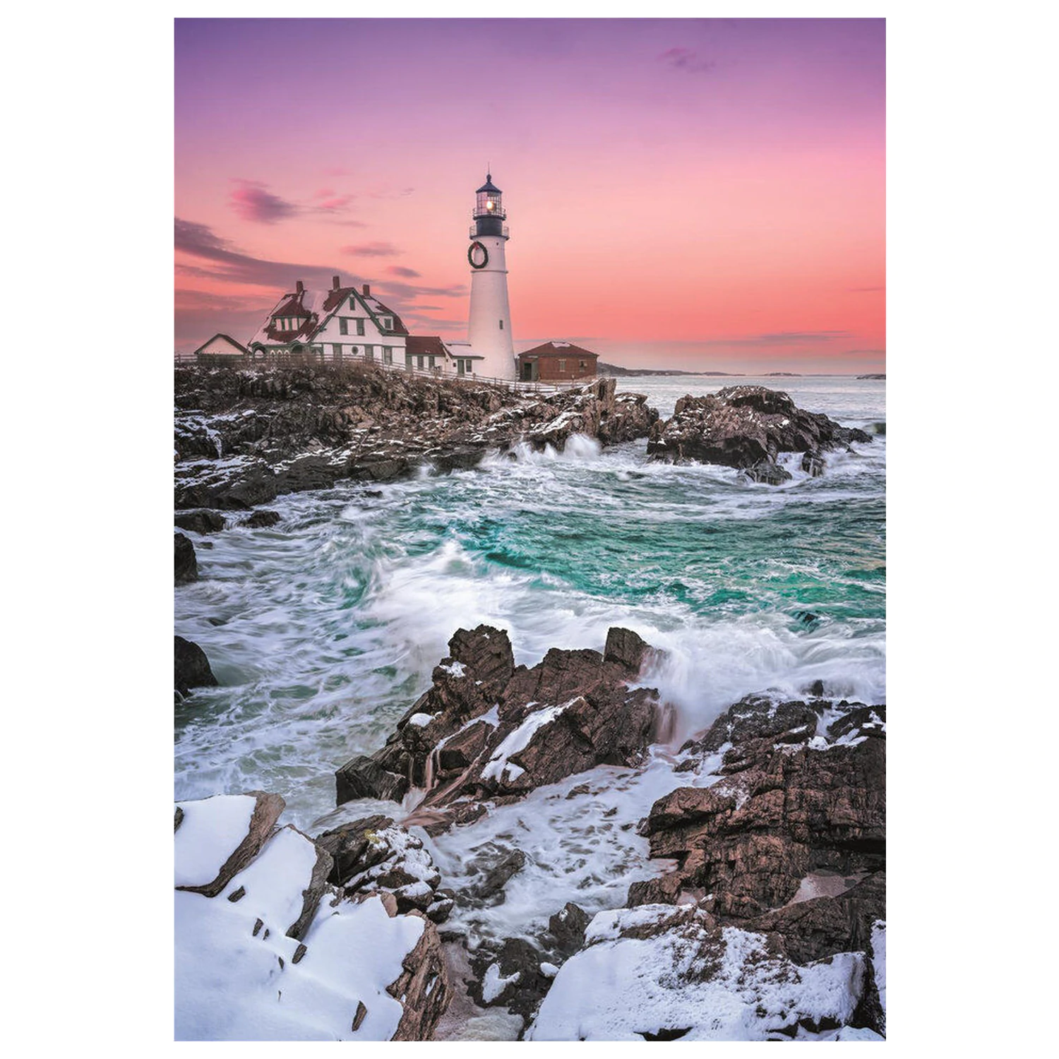 First Snow At Portland Head slagalica 1000 komada fotografija proizvoda