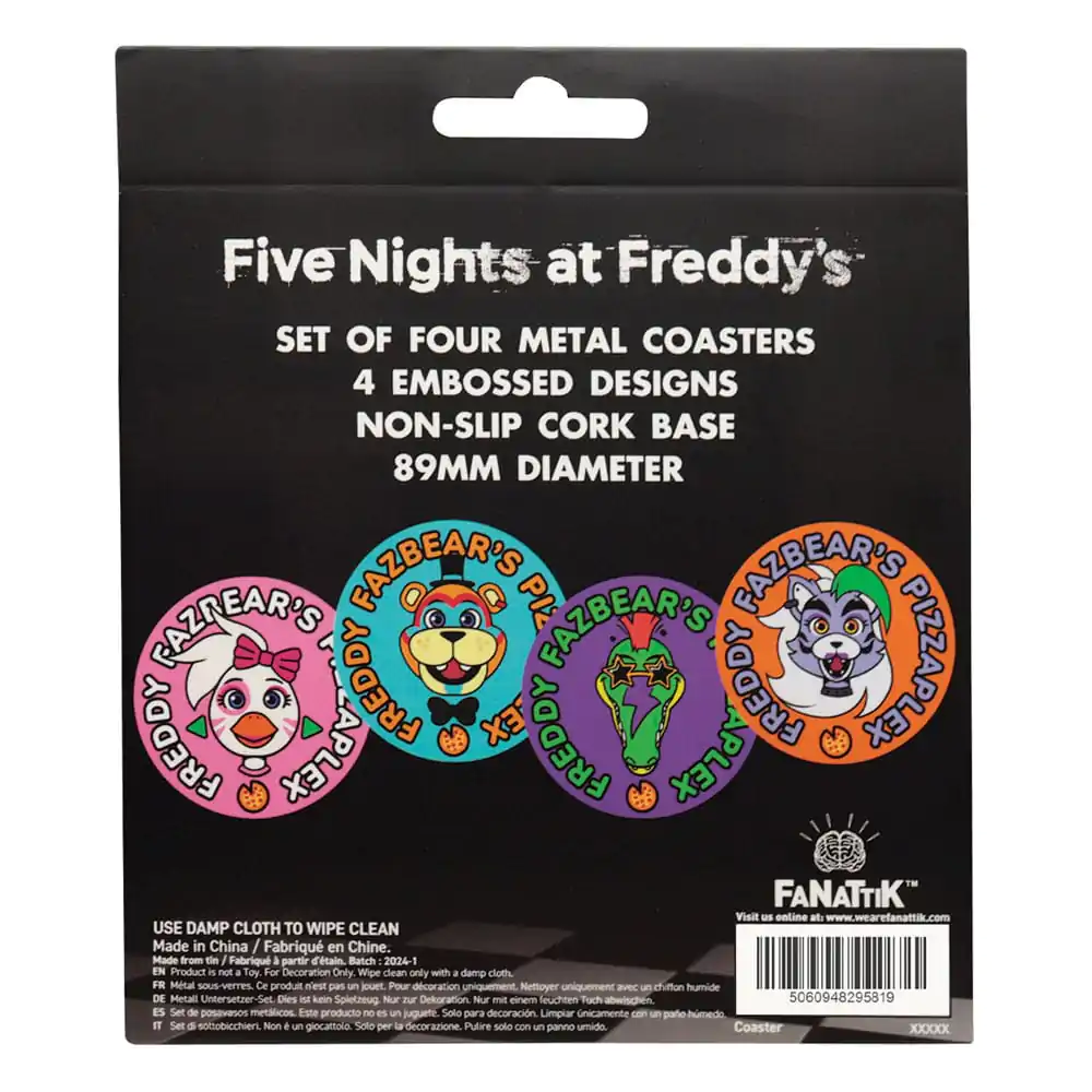 Five Nights at Freddy's Podmetači 4-Pack Tiskani Napitci fotografija proizvoda