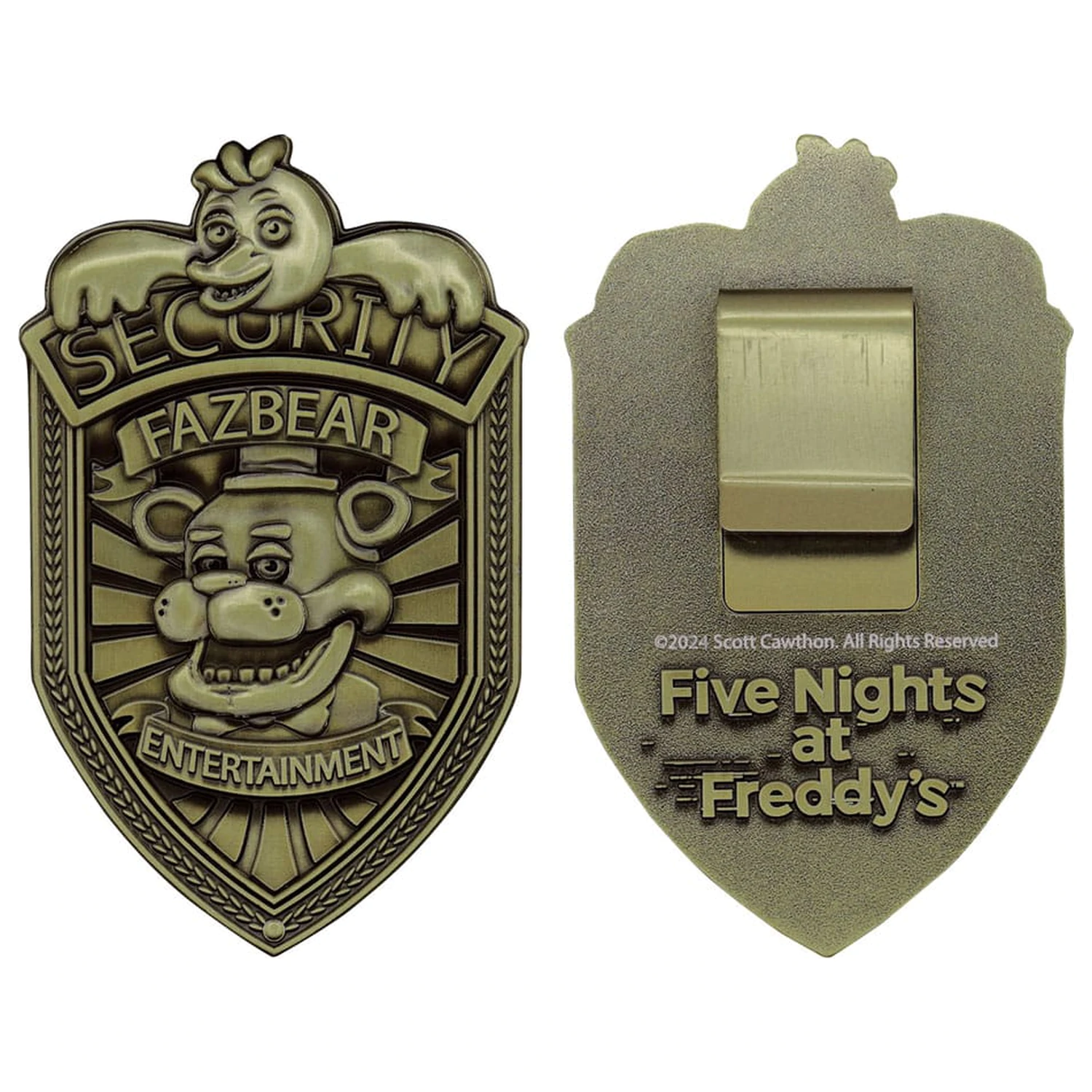 Five Nights at Freddy´s Replika zaštitne značke izdanje antički mesing fotografija proizvoda