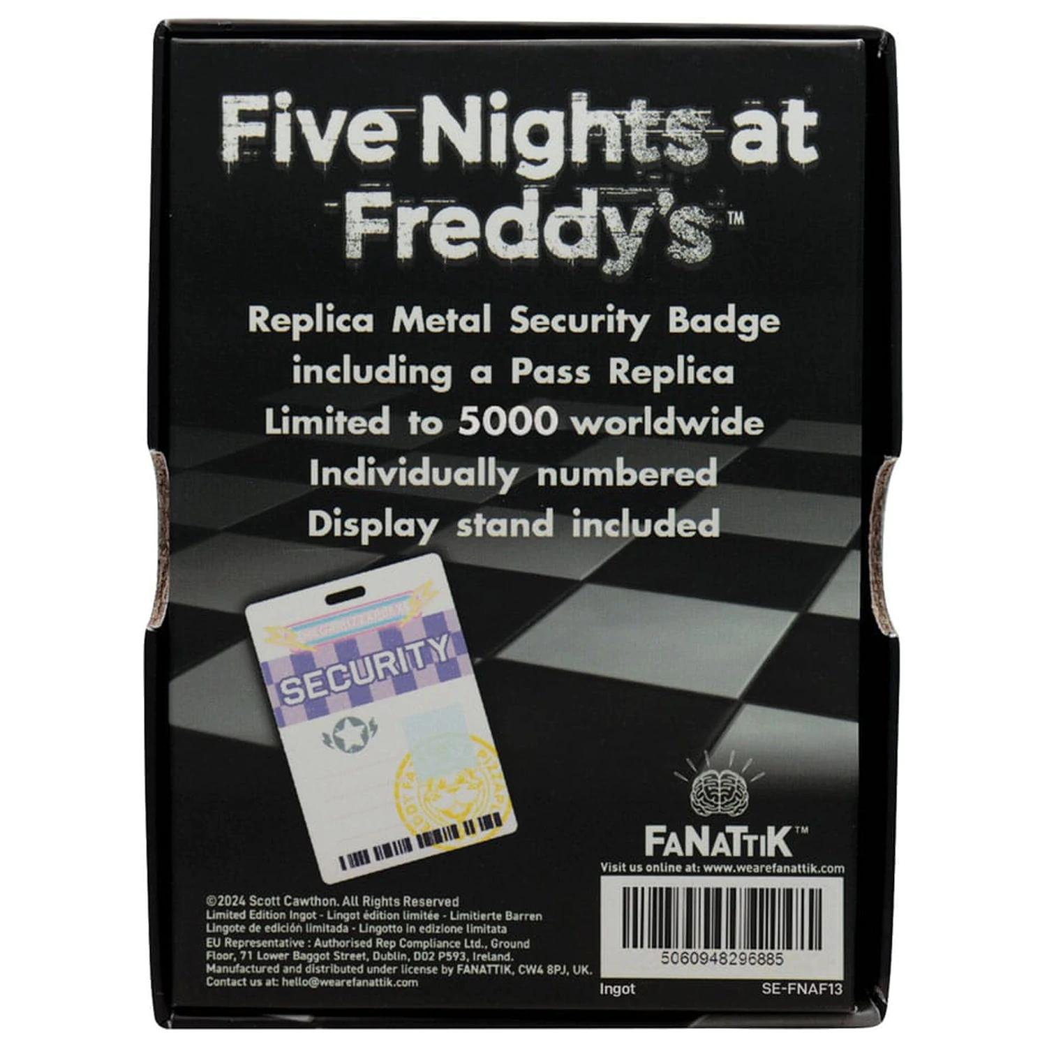 Five Nights at Freddy´s Replika zaštitne značke izdanje antički mesing fotografija proizvoda