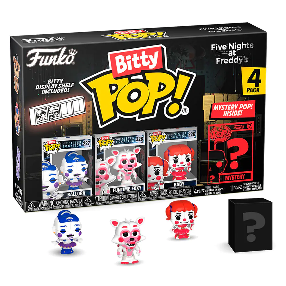 Blister pakiranje 4 figure Bitty POP Five Nights at Freddys Ballora fotografija proizvoda