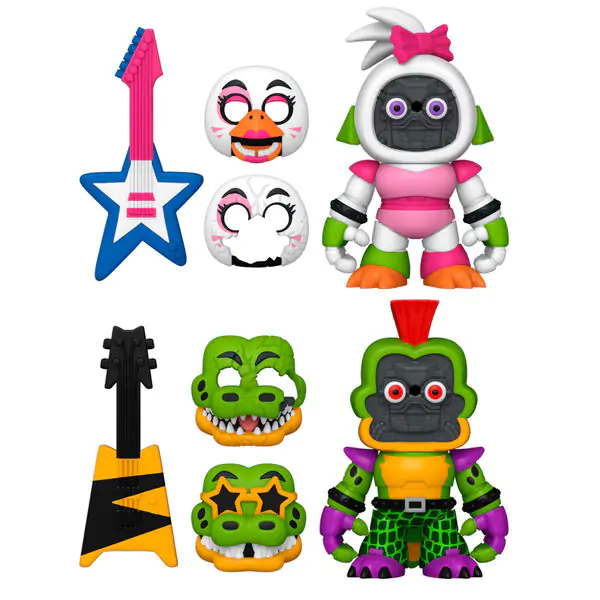 pakiranje 2 figure Five Nights at Freddys Montgomery Gator i Glamrock Chica fotografija proizvoda