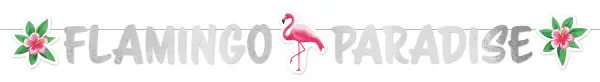 Flamingo Paradise Papirnati Znak 135 cm fotografija proizvoda