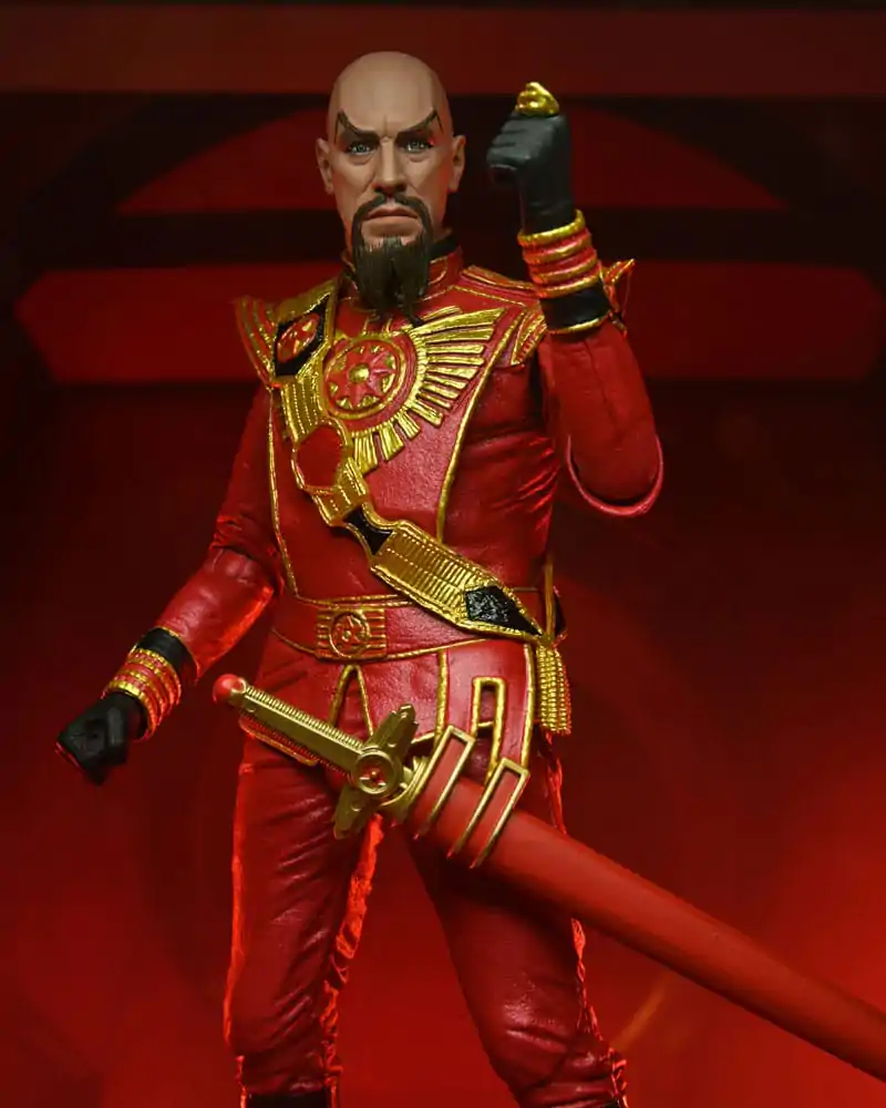 Flash Gordon (1980) akcijska figura Ultimate Ming (Red Military Outfit) 18 cm fotografija proizvoda