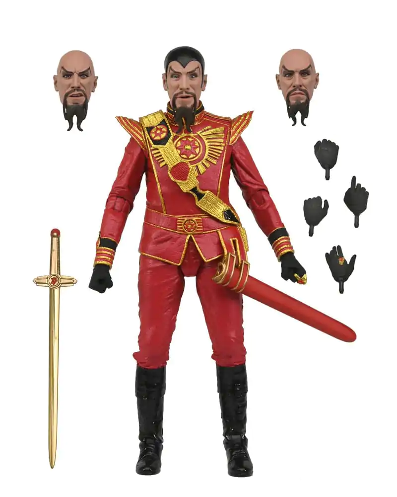 Flash Gordon (1980) akcijska figura Ultimate Ming (Red Military Outfit) 18 cm fotografija proizvoda