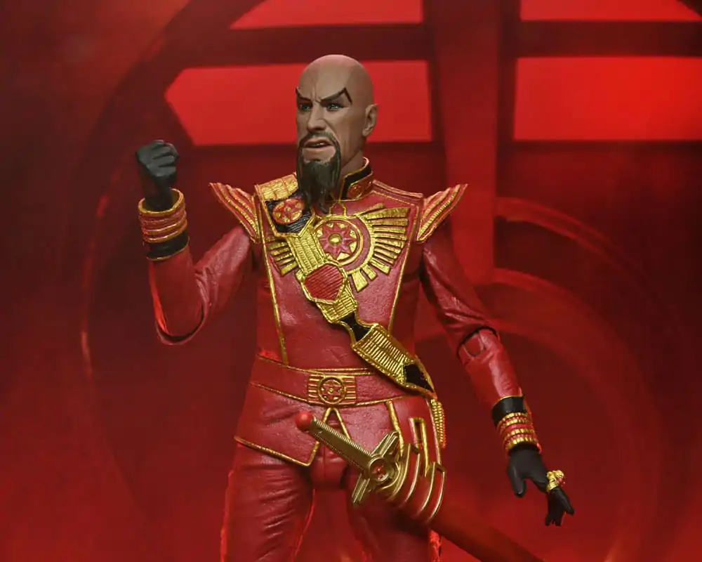 Flash Gordon (1980) akcijska figura Ultimate Ming (Red Military Outfit) 18 cm fotografija proizvoda