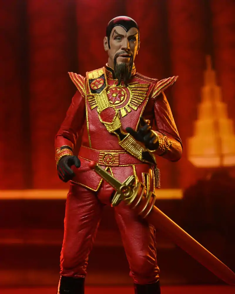 Flash Gordon (1980) akcijska figura Ultimate Ming (Red Military Outfit) 18 cm fotografija proizvoda