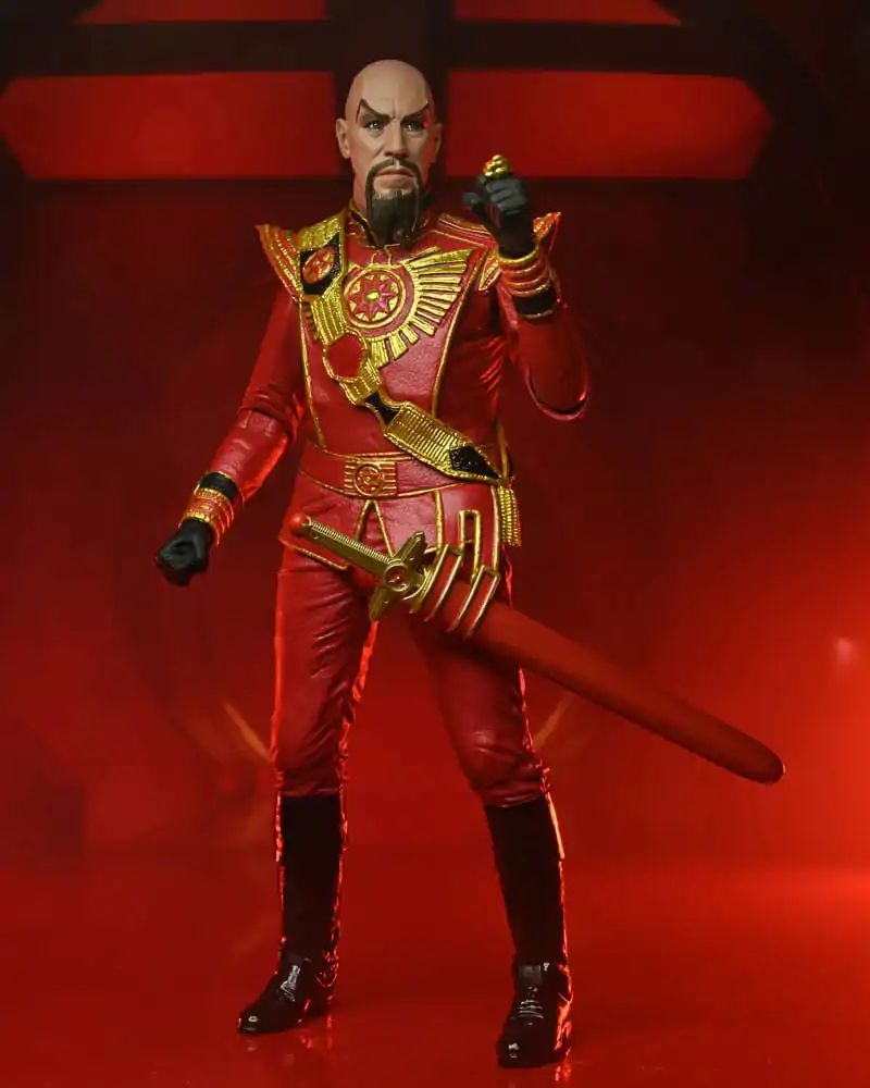 Flash Gordon (1980) akcijska figura Ultimate Ming (Red Military Outfit) 18 cm fotografija proizvoda