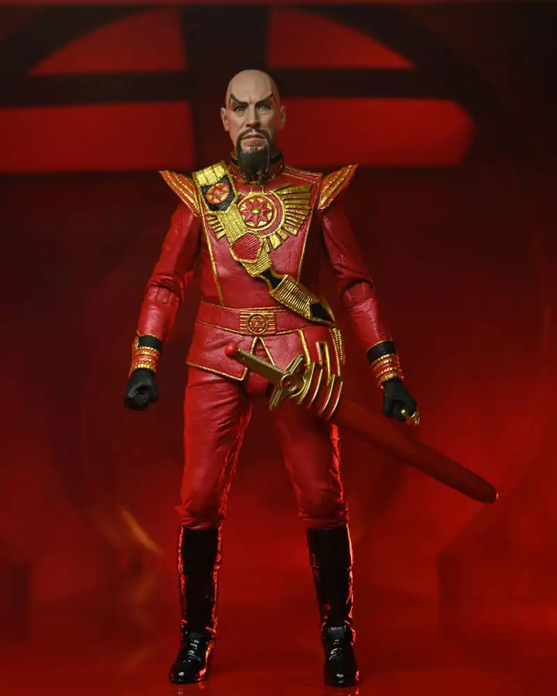 Flash Gordon (1980) akcijska figura Ultimate Ming (Red Military Outfit) 18 cm fotografija proizvoda