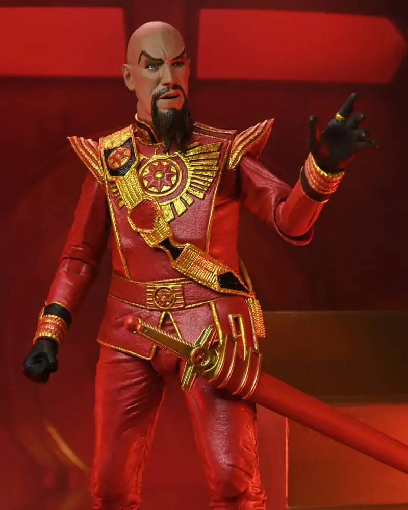 Flash Gordon (1980) akcijska figura Ultimate Ming (Red Military Outfit) 18 cm fotografija proizvoda