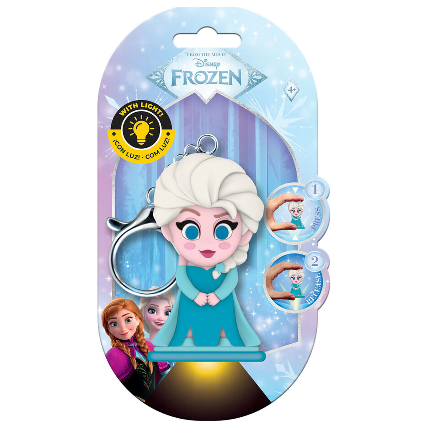Flashies Disney Frozen Elsa 3D privjesak za ključeve s LED svjetiljkom fotografija proizvoda