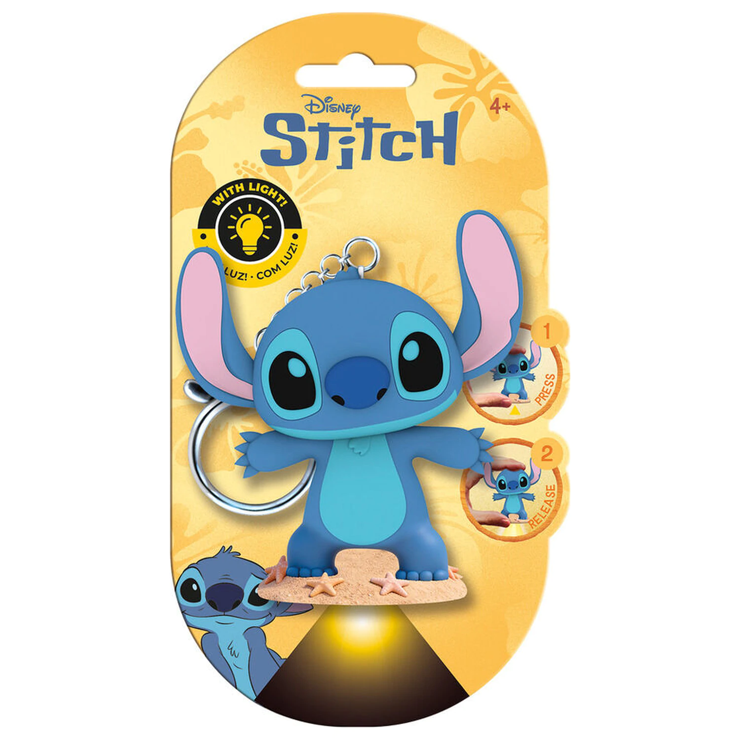 Flashies Disney Stitch 3D privjesak za ključeve s LED svjetiljkom fotografija proizvoda