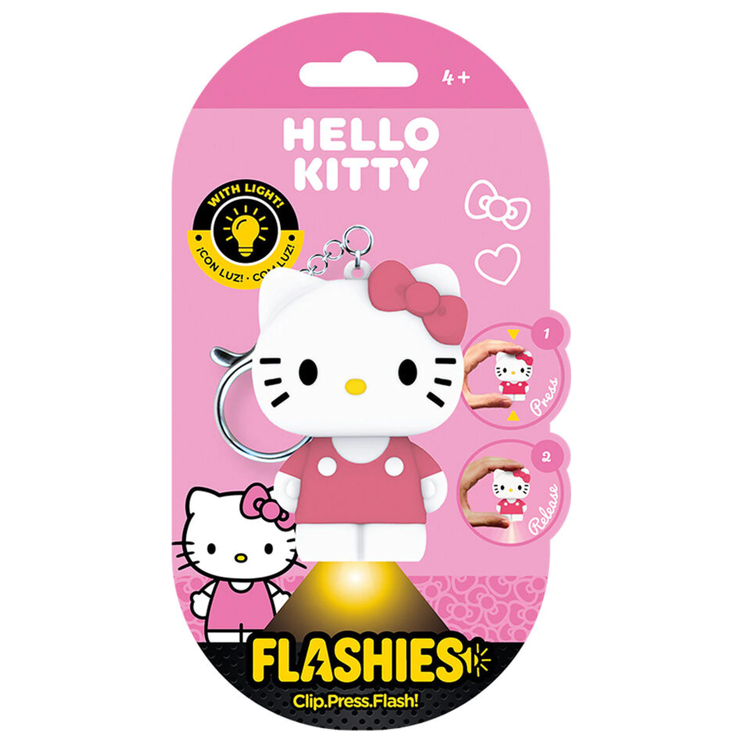 Flashies Hello Kitty 3D privjesak za ključeve s LED svjetiljkom fotografija proizvoda