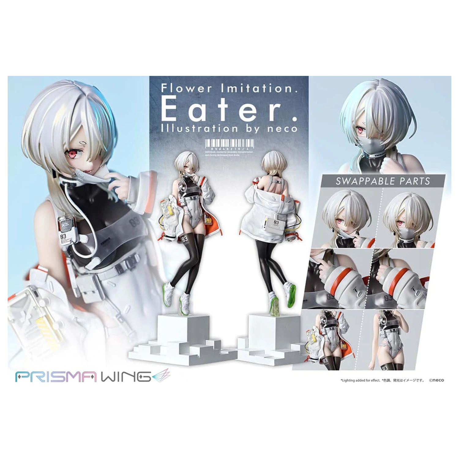 Flower Imitation Prisma Wing PVC Statua 1/7 Eater Illustration by neco 32 cm fotografija proizvoda