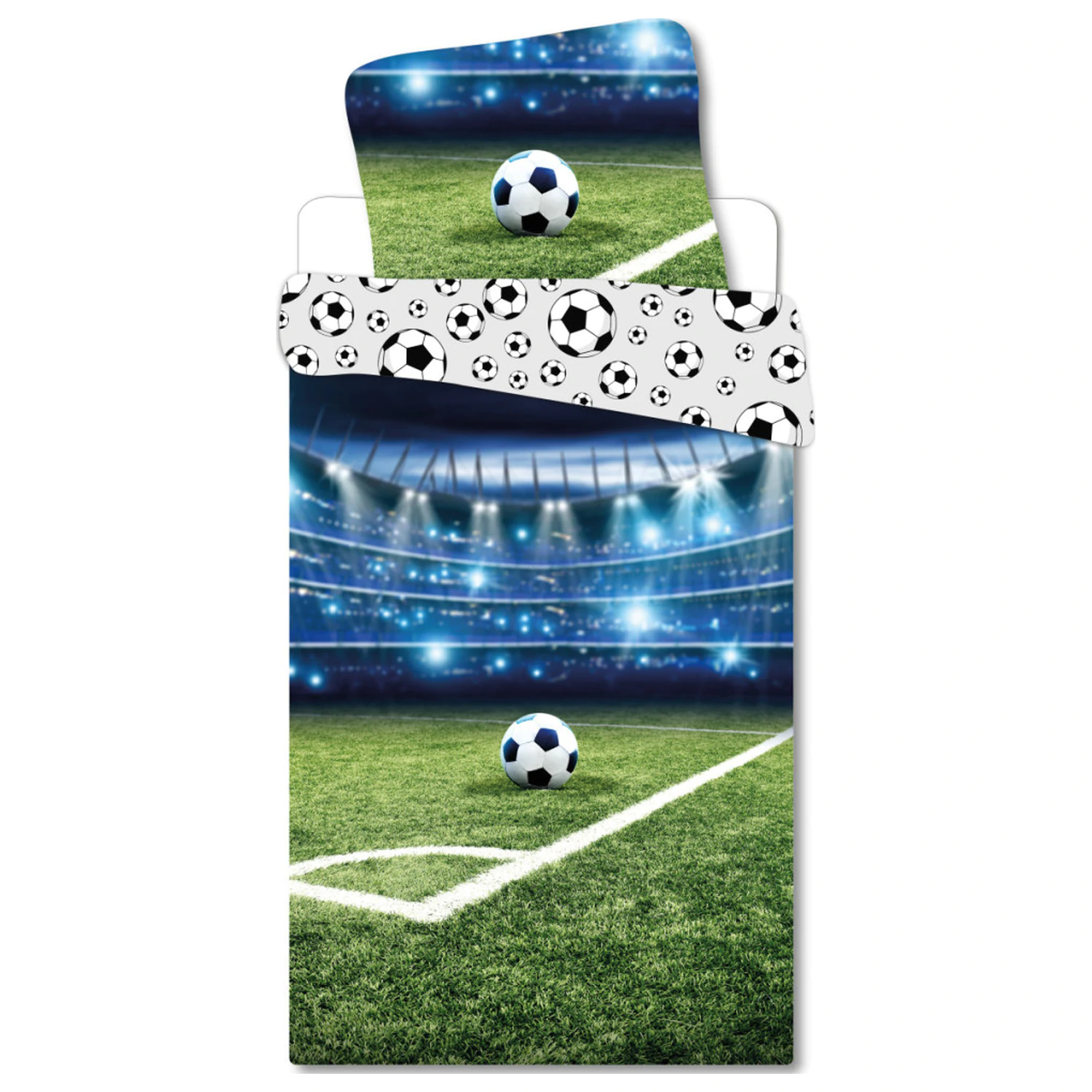 Navlaka za poplun s motivom nogometnog stadiona fotografija proizvoda