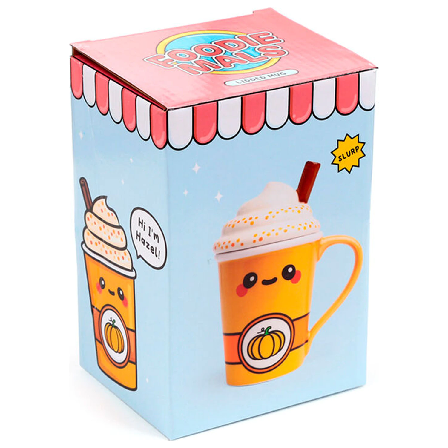 Foodiemals Latte šalica za bundevu s poklopcem 325 ml fotografija proizvoda