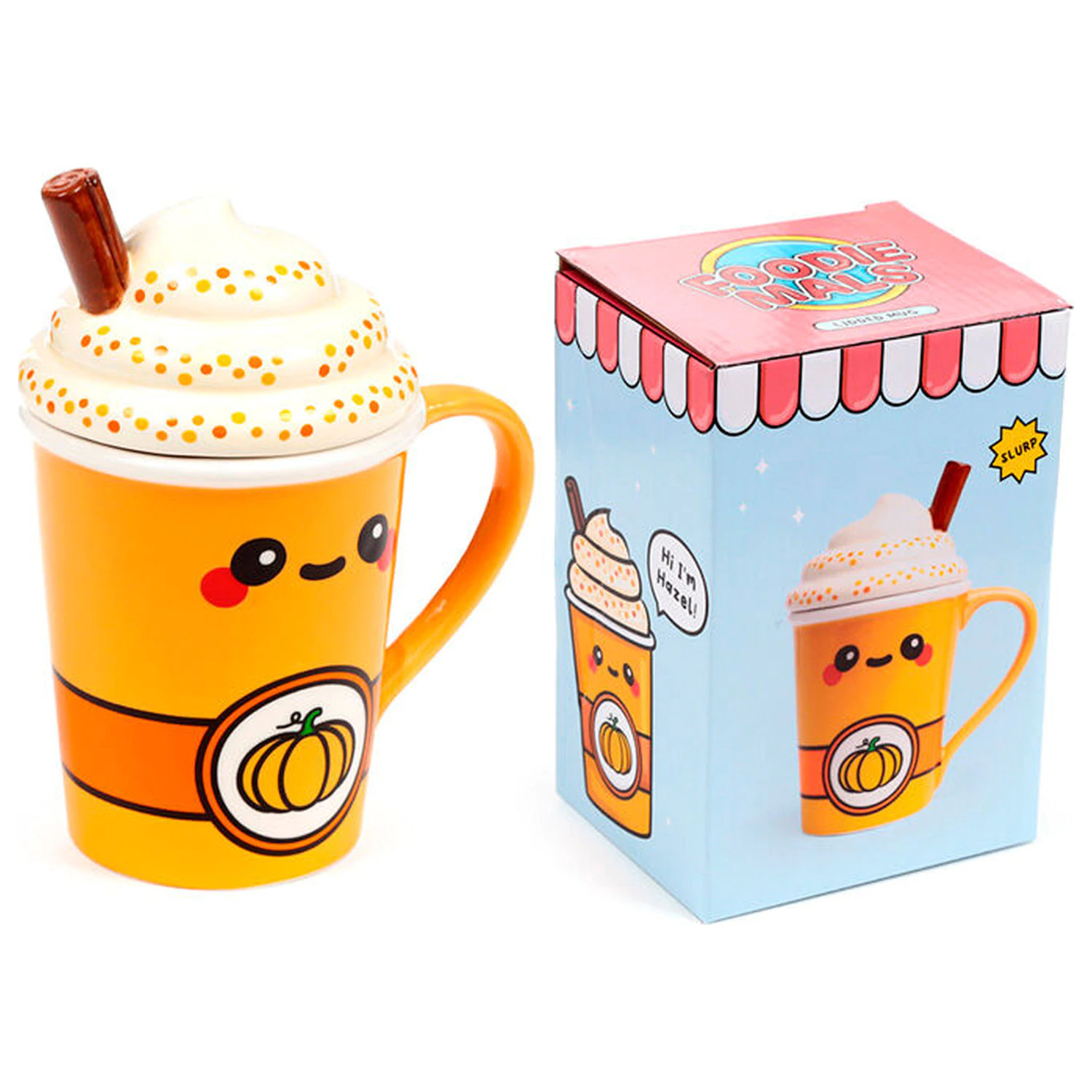 Foodiemals Latte šalica za bundevu s poklopcem 325 ml fotografija proizvoda