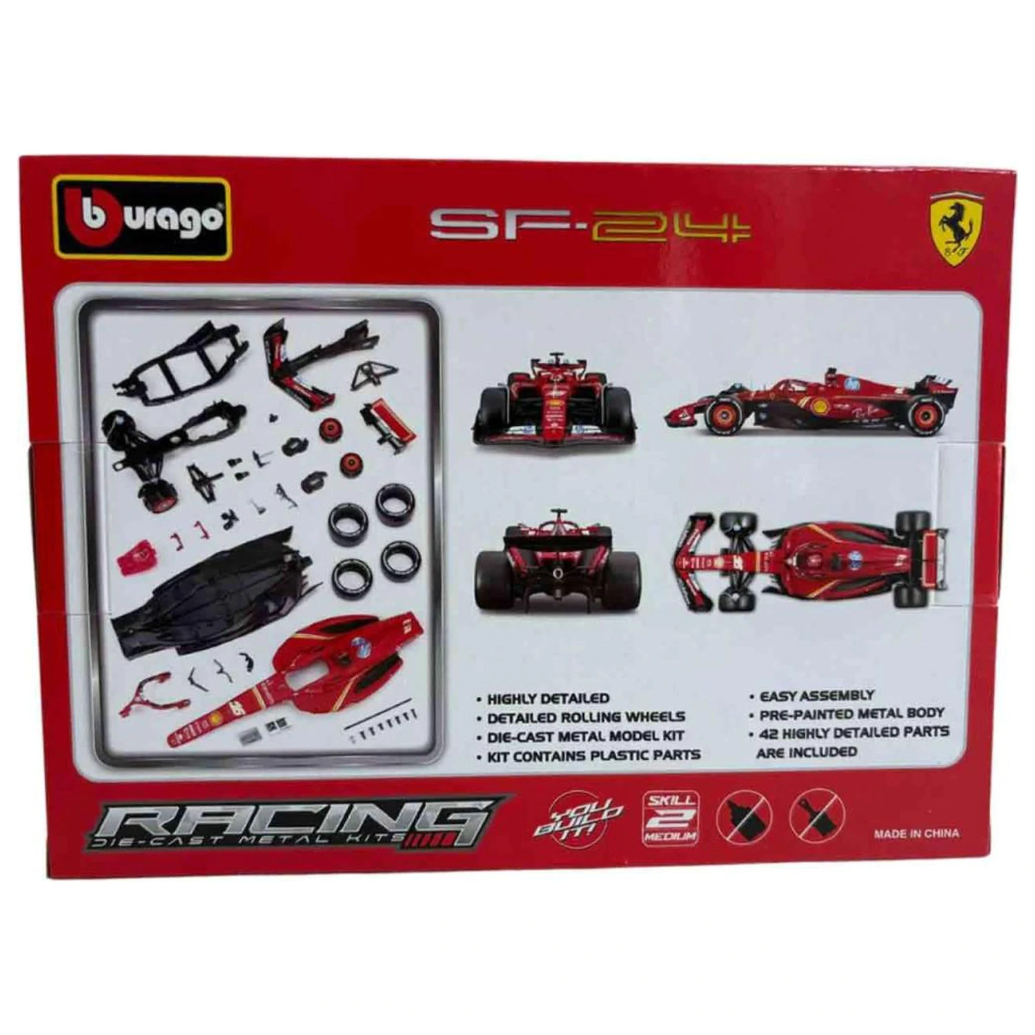 Formula 1 F1 Ferrari SF-24 N.16 Charles Leclerc komplet modela 1/24 fotografija proizvoda