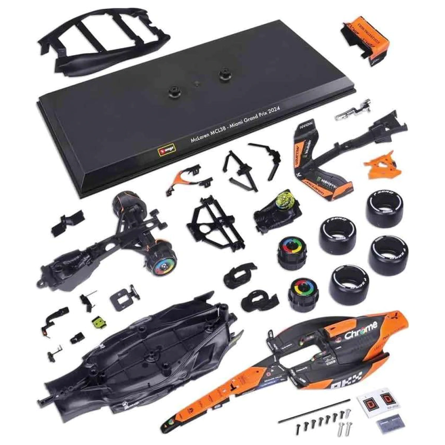 Formula 1 F1 McLaren MCL38 Lando Norris komplet modela 1:24 fotografija proizvoda