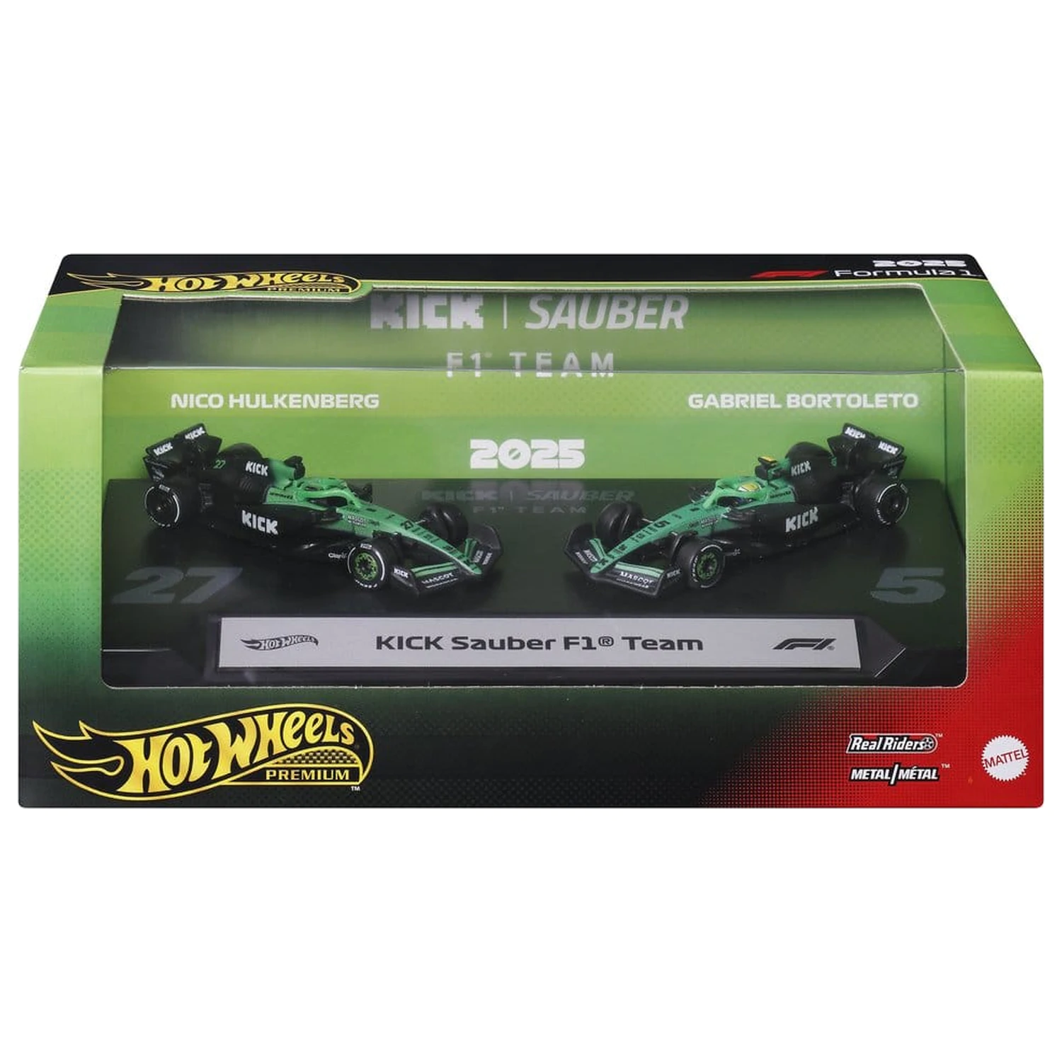Formula 1 Hot Wheels Premium Die-Cast vozila set od 2 komada 1/64 KICK Sauber Team fotografija proizvoda